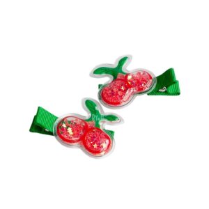 Bộ 02 kẹp tóc cho bé đính cherry RYA 113344