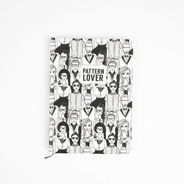 Sổ tay Crabit Pattern Lover - ruột trơn người đen 1503002