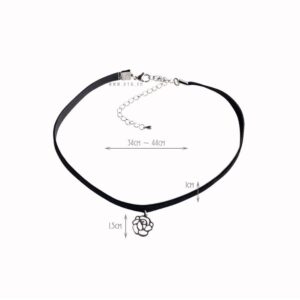 Dây choker mặt hình hoa RYA 75031-1