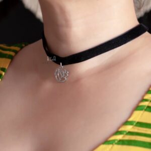 Dây choker mặt hình hoa RYA 75031-1